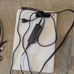 White Chromebook with Charger